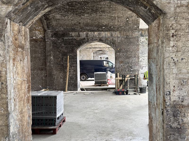 Brick archway inspected as part of a drainage investigation